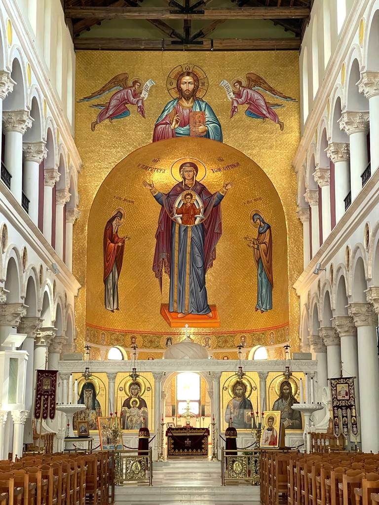 Apse with Christ Pantocrator — Orthodox Cathedral, Greece