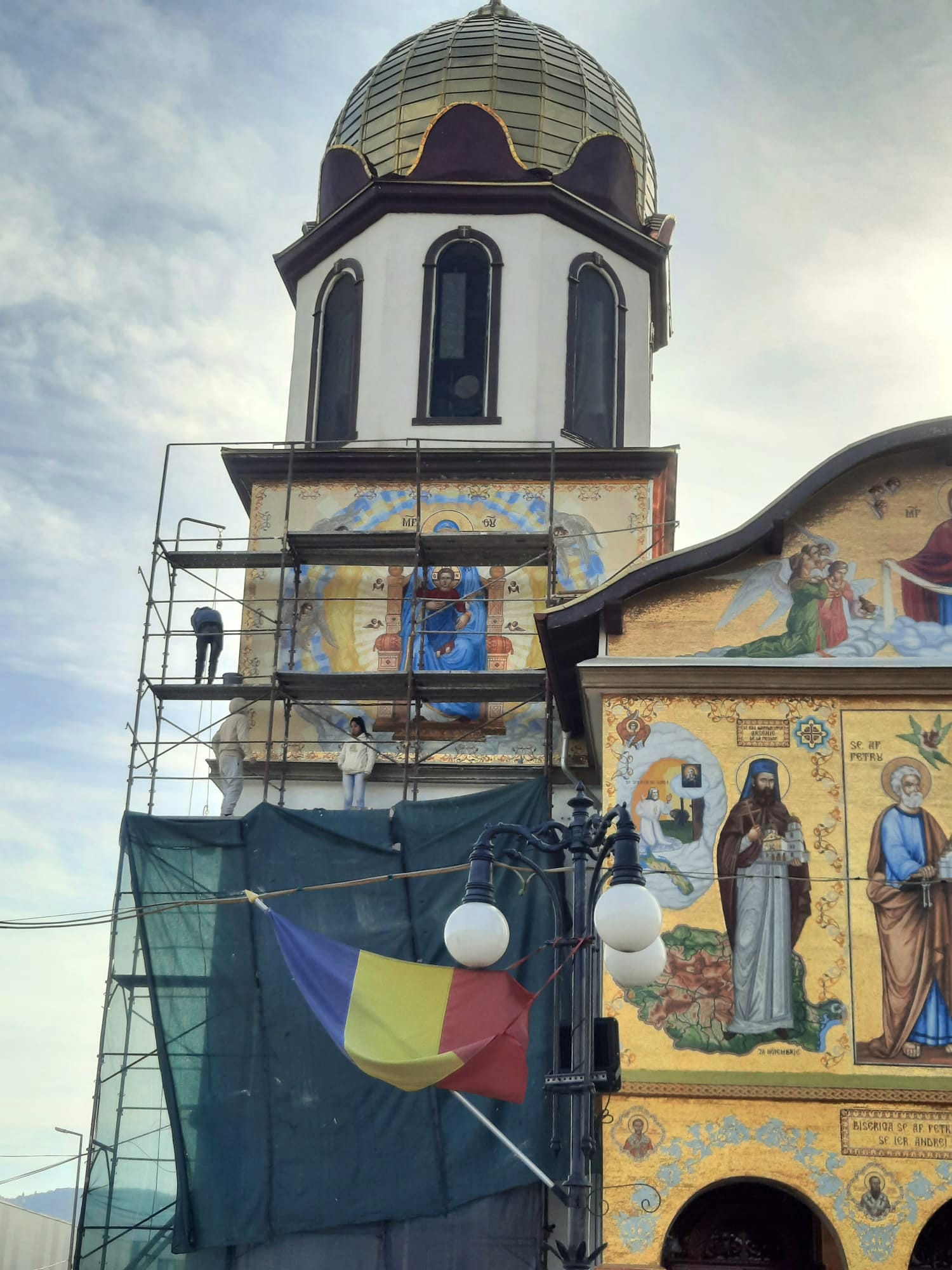 Bell Tower & Facade Mosaic — Orthodox Church, Romania